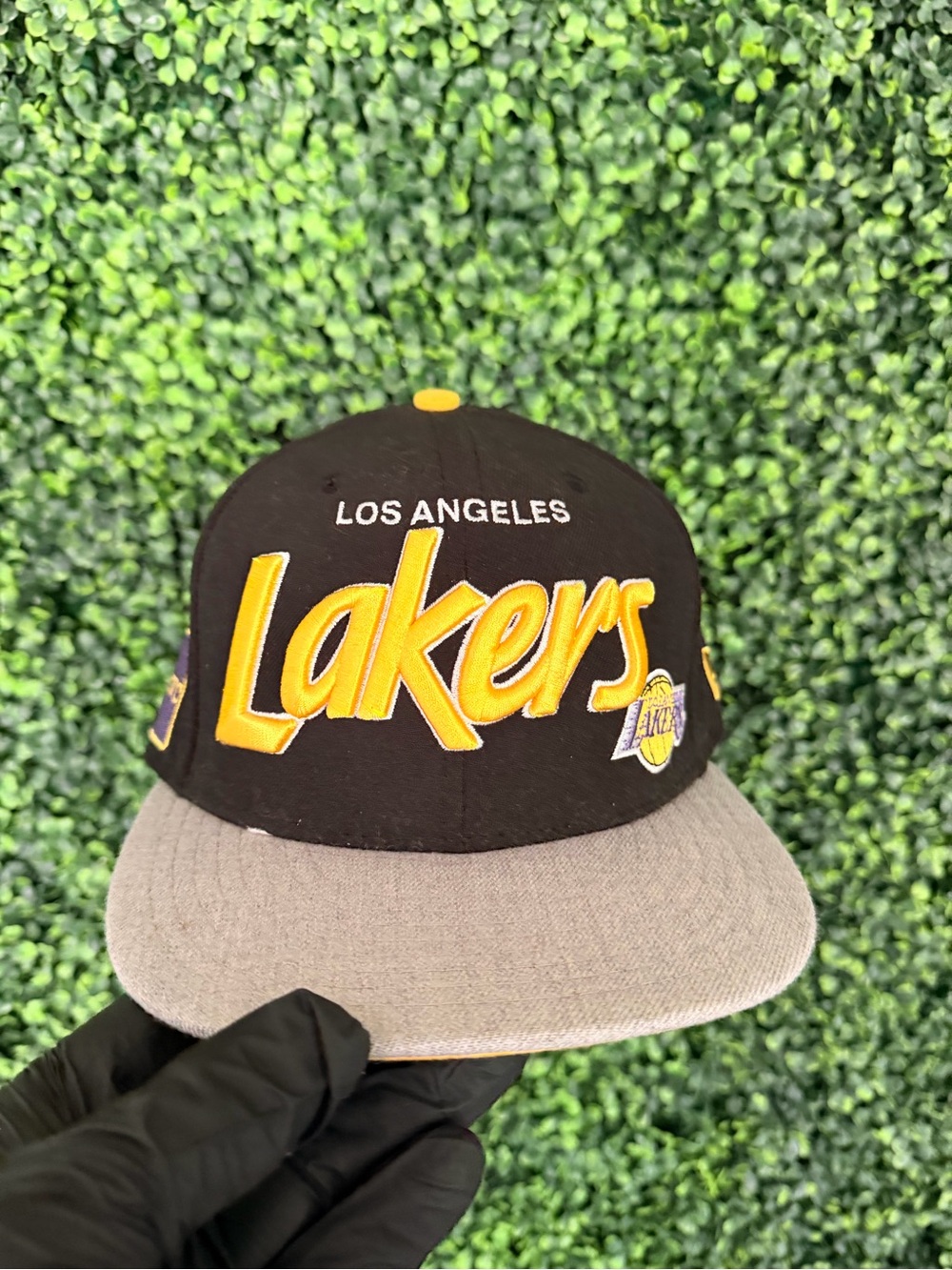 Los Angeles Lakers Kids Black & Gray Snapback Hat